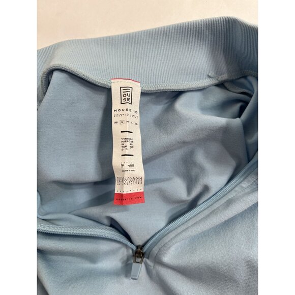 House iD Seamless Half Zip in Sky Blue - Picture 5 of 5